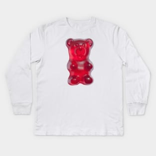 gummy bear (red) Kids Long Sleeve T-Shirt